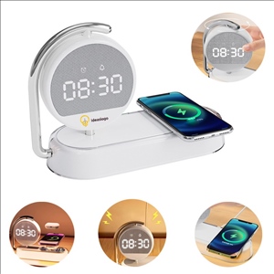3-in-1 Wireless Charging Alarm Clock with LED Display